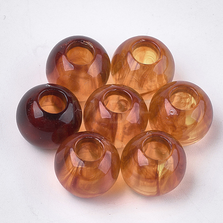 Acrylic European Beads OACR-S029-51I-1