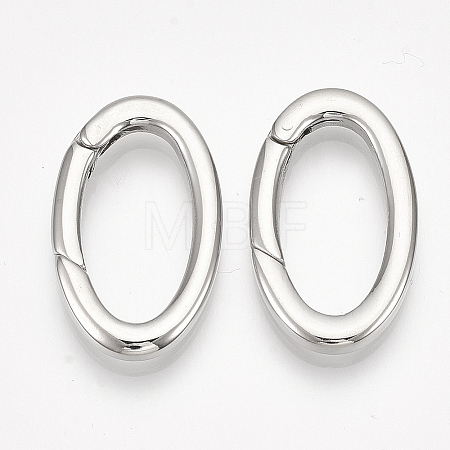Non-Tarnish 304 Stainless Steel Spring Gate Rings X-STAS-S079-87-1