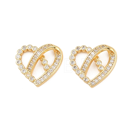 Brass Micro Pave Cubic Zirconia Pendants KK-I475-05G-03-1