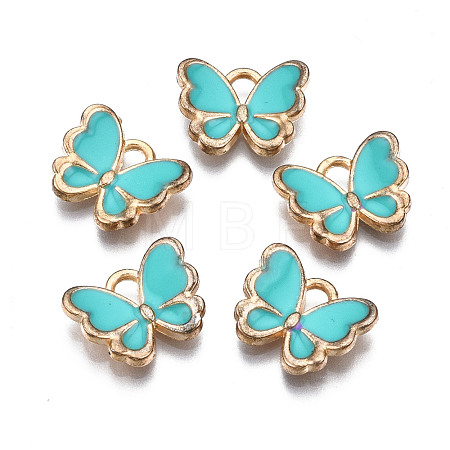 Alloy Enamel Charms ENAM-S121-070G-1