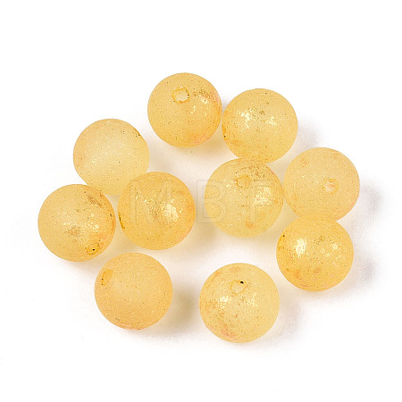 Baking Paint Glass Beads DGLA-N014-8mm-01H-1