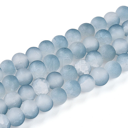 Crackle Glass Beads X1-GLAA-N009-6mm-06-1
