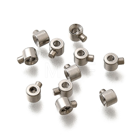 304 Stainless Steel Crimp Beads STAS-L216-51P-01-1