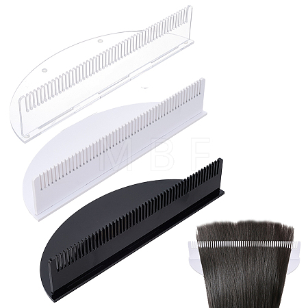 3Pcs 3 Colors Acrylic Hairpiece Display Stands ODIS-GO0001-14-1