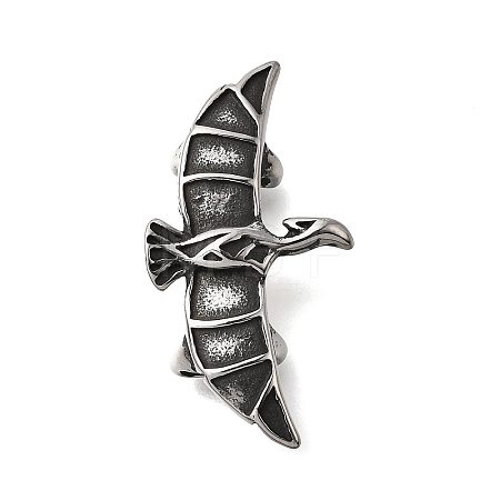 304 Stainless Steel Slide Charms STAS-F356-04AS-1