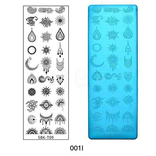 Tarnish Resistant Stainless Steel Nail Art Stamping Plates X-MRMJ-Q044-001I-1