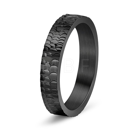 Titanium Steel Chunky Rings PW-WGDB03E-09-1