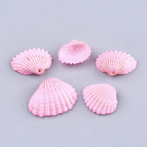 Spray Painted Sea Shell Pendants SSHEL-T007-01D-1