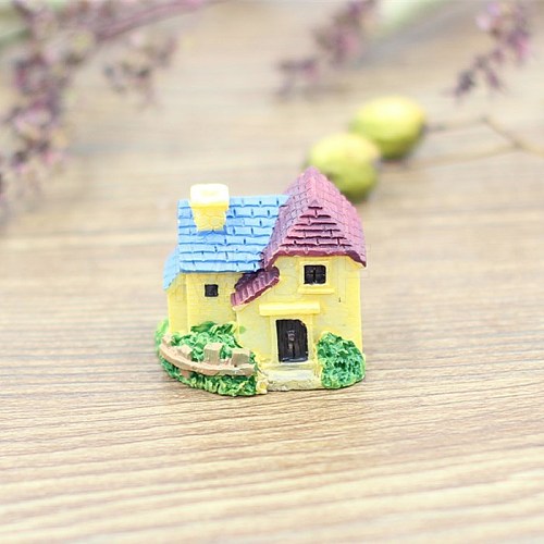 Resin Villa House Figurines Display Decorations WG62779-03-1