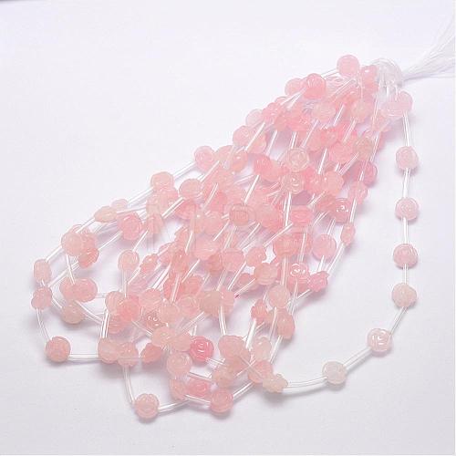Natural Rose Quartz Beads G-O156-A-16-1