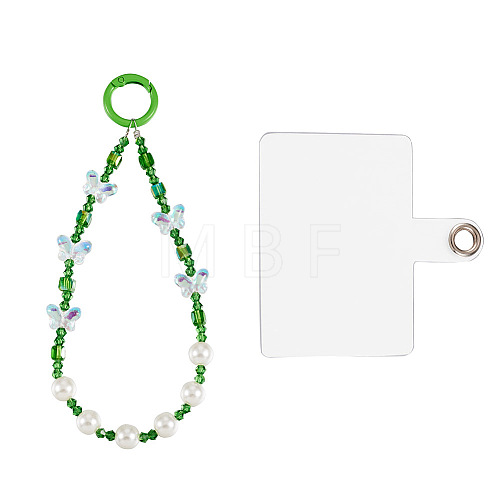 Resin Beads Mobile Straps AJEW-TAC0006-10B-1