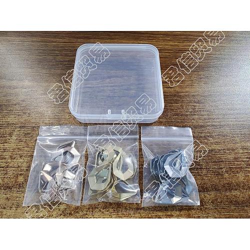 36Pcs 3 Color Ion Plating(IP) 304 Stainless Steel Open Pendants STAS-DC0005-91-1
