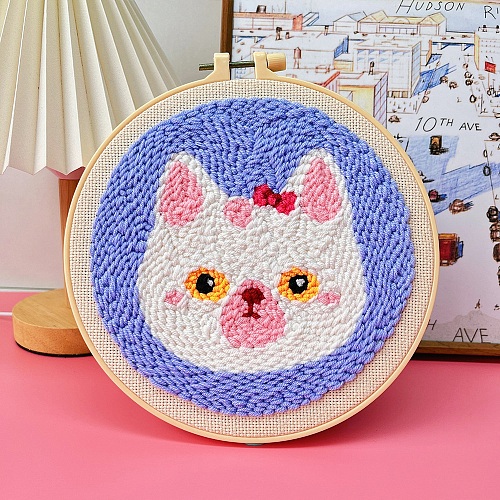 DIY Punch Embroidery Beginner Kits for Beginners PW-WG207F1-07-1