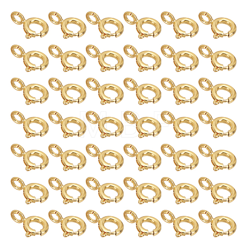 40Pcs Brass Spring Ring Clasps KK-DC0001-54-1