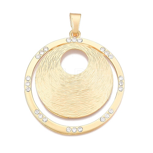 Rack Plating Eco-Friendly Alloy Big Pendants FIND-N005-39G-1