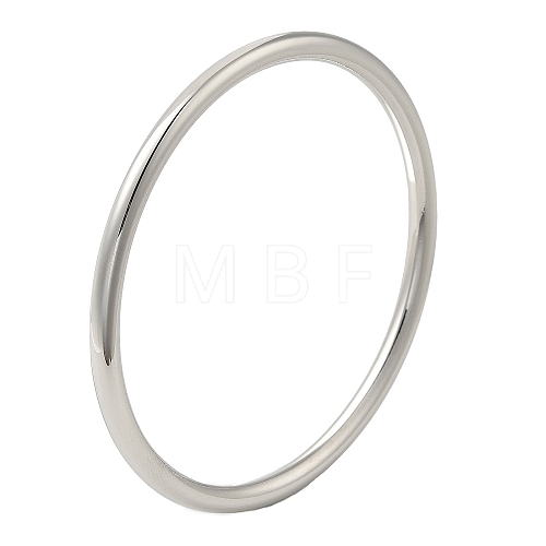 304 Stainless Steel Simple Roung Ring Bangles for Women BJEW-F461-01F-P-1