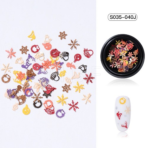 Christmas Theme Paper Nail Decals Art Patch MRMJ-S035-040J-1