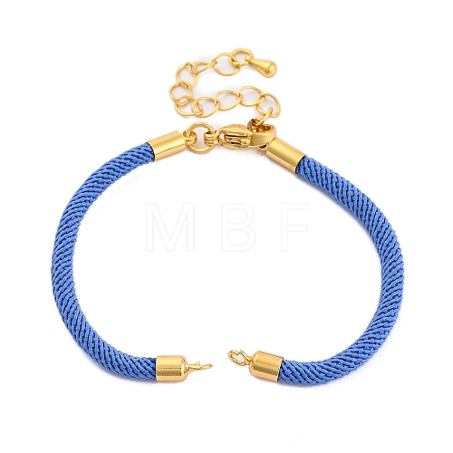 Nylon Cords Bracelet Makings Fit for Connector Charms AJEW-P116-02G-36-1