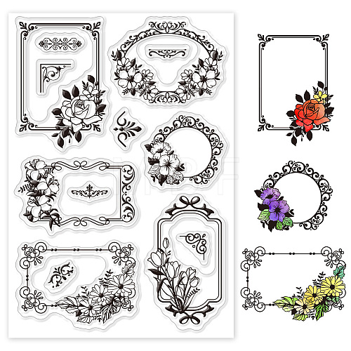 Custom PVC Plastic Clear Stamps DIY-WH0448-0455-1