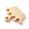 Ion Plating(IP) 304 Stainless Steel Charms STAS-Y002-10G-3