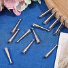 12Pcs Zinc Alloy Cord End FIND-CA0011-78P-4