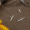 3Pcs 3 Styles 925 Sterling Silver Pin to Pendant Converter STER-BBC0008-54S-7