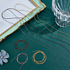 3 Bags 3 Colors Round French Wire Gimp Wire TWIR-SC0001-07-4