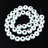 Handmade Porcelain Ceramic Beads Strands PORC-T006-04O-2