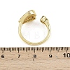 Brass Micro Pave Cubic Zirconia Open Cuff Rings for Women RJEW-K308-03B-G-3