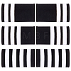 AHADERMAKER 3 Pairs 3 Styles Rectangle Polyester Pilot Epaulettes FIND-GA0003-90B-1