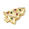 Brass Micro Pave Cubic Zirconia Pendants KK-L258-01G-B01-2