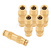 DOT Brass Push in Fitting AJEW-BC0006-39-1