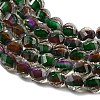 Two Tone Resin Beads Strands GLAA-T035-02H-2