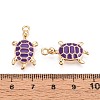 Alloy Enamel Pendants PALLOY-T092-26G-05-3