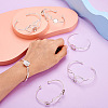 4Pcs 2 Style Brass & 2Pcs Iron Cuff Bangle Making DIY-BY0001-23-6