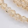 Bicone Glass Beads Strands EGLA-P016-3mm-12-3