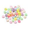 Flocky Acrylic Beads OACR-C018-04-1
