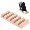 5-Slot Rectangle Wood Jewelry Slotted Display Stands ODIS-WH0030-25-1
