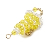 Glass Pendants PALLOY-MZ01164-04-4