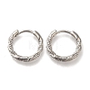 Rack Plating Twist Brass Hoop Earrings EJEW-H143-21P-4