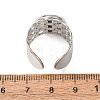304 Stainless Steel Cable Chain Cuff Ring Components SA-CBA94B1-01P-03-3