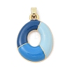 Alloy Enamel Pendants ENAM-S023-01G-O-2