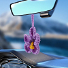 1Pc Polyester Flower Pendant Decorations HJEW-SC0003-02C-6