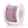 Iron & ABS Imitation Pearl Cup Chains CH-T007-01A-06-2