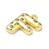 Brass Micro Pave Clear Cubic Zirconia Pendants KK-I476-02G-F-2