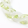 Two Tone Transparent Acrylic Curb Chain Mobile Straps HJEW-JM00453-04-3