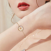 10Pcs 2 Colors 304 Stainless Steel Round Cabochon Setting Bracelets BJEW-SP0001-30-6