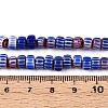 Handmade Millefiori Glass Chevron Beads Strands LAMP-T021-27A-M-5