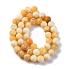 Natural Yellow Jade Beads Strands G-F591-17-8MM-4