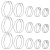 15Pairs 5 Styles Alloy Clip-on Earrings EJEW-PH0001-60-1